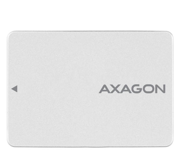 AXAGON RSS-M2SD Wewnętrzna obudowa 2.5" z interfejsem SATA do dysków SSD M.2 SATA, srebrny - 1317148 - zdjęcie